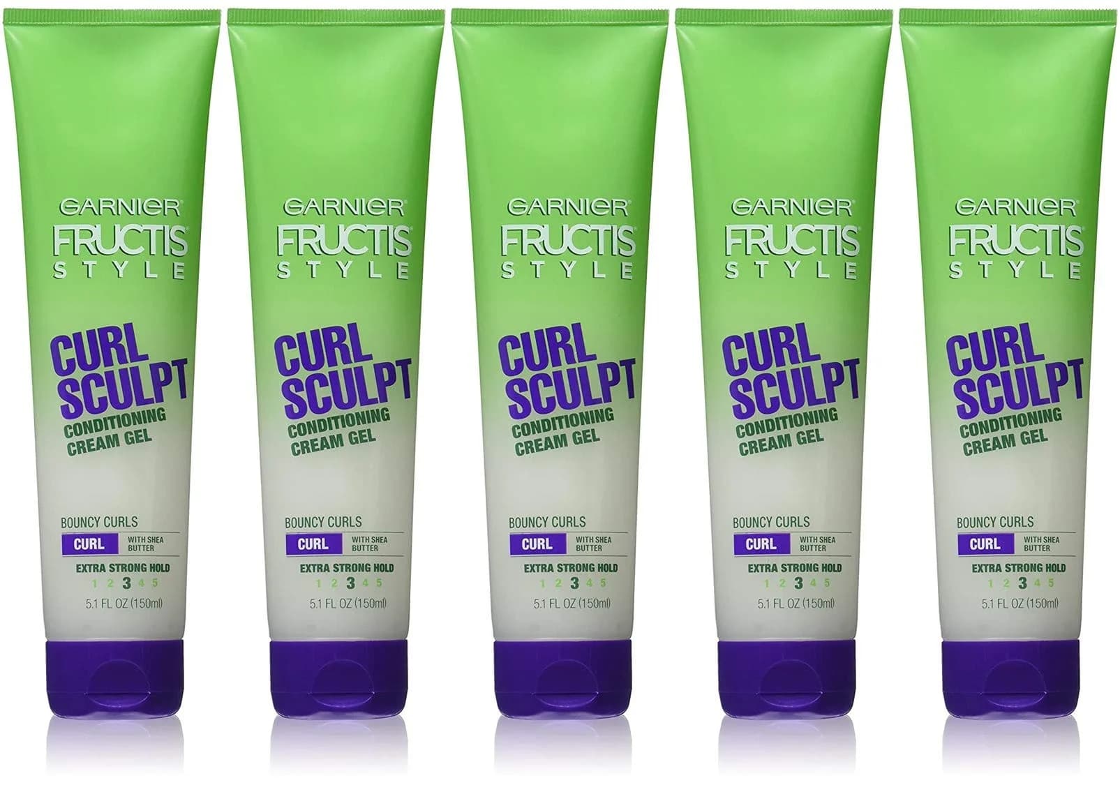Garnier Fructis Style Curl Sculpt Conditioning Cream Gel 150ml (5 Fl Oz) | Strong Hold for Curly Hair - main product image