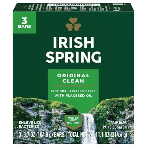 Irish Spring Deodorant Bar Soap, Original, 90 oz (2.55 kg) | Classic Scent for Deep Cleansing thumbnail 1