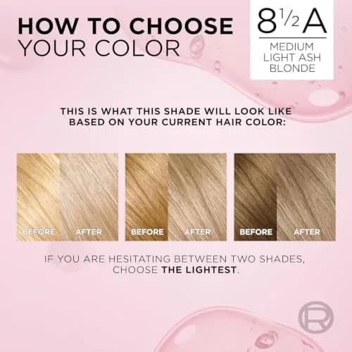L'Oreal Paris Excellence Créme Permanent Hair Color 8.5A Champagne Blonde | Long-lasting, Gray Coverage, Easy Home Use thumbnail 3
