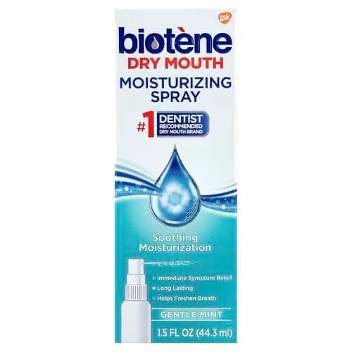 biotène Moisturizing Mint Mouth Spray 18 fl oz (216 ml) | Dentist Recommended for Dry Mouth Relief thumbnail 1