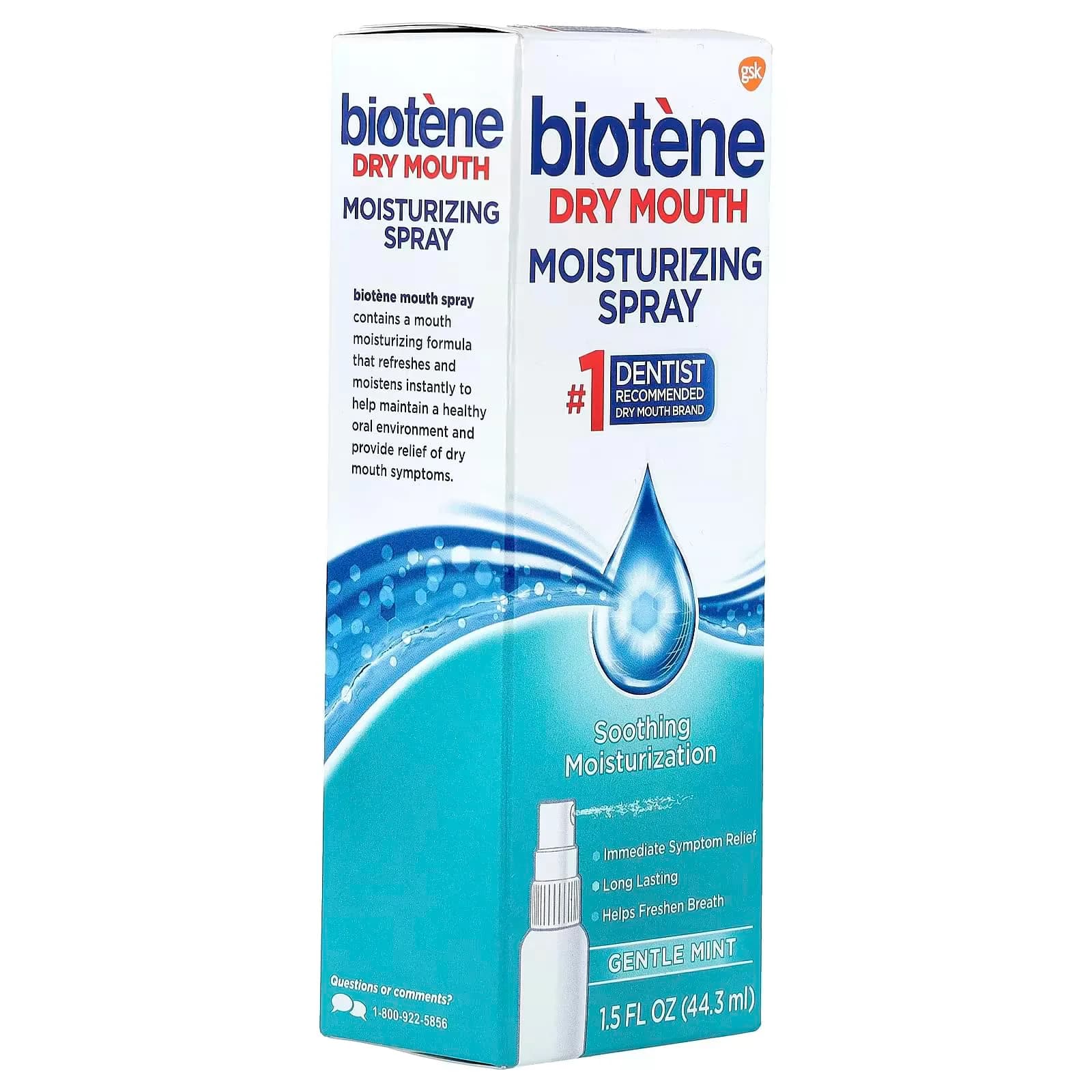 biotène Moisturizing Mint Mouth Spray 18 fl oz (216 ml) | Dentist Recommended for Dry Mouth Relief - view 4