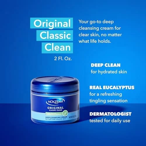 Noxzema Original Deep Cleansing Cream 2 oz (Pack of 4) | Dermatologist Tested for All Skin Types thumbnail 3
