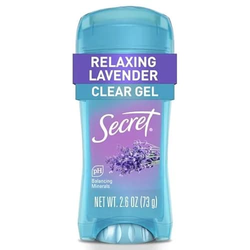 Secret Fresh Antiperspirant Deodorant for Women, 72hr Breathable Sweat & Odor Protection, Instant Freshness & Gentle, PH Balancing Minerals, Clear Gel, Lavender, 2.6 oz (Pack of 11) thumbnail 1