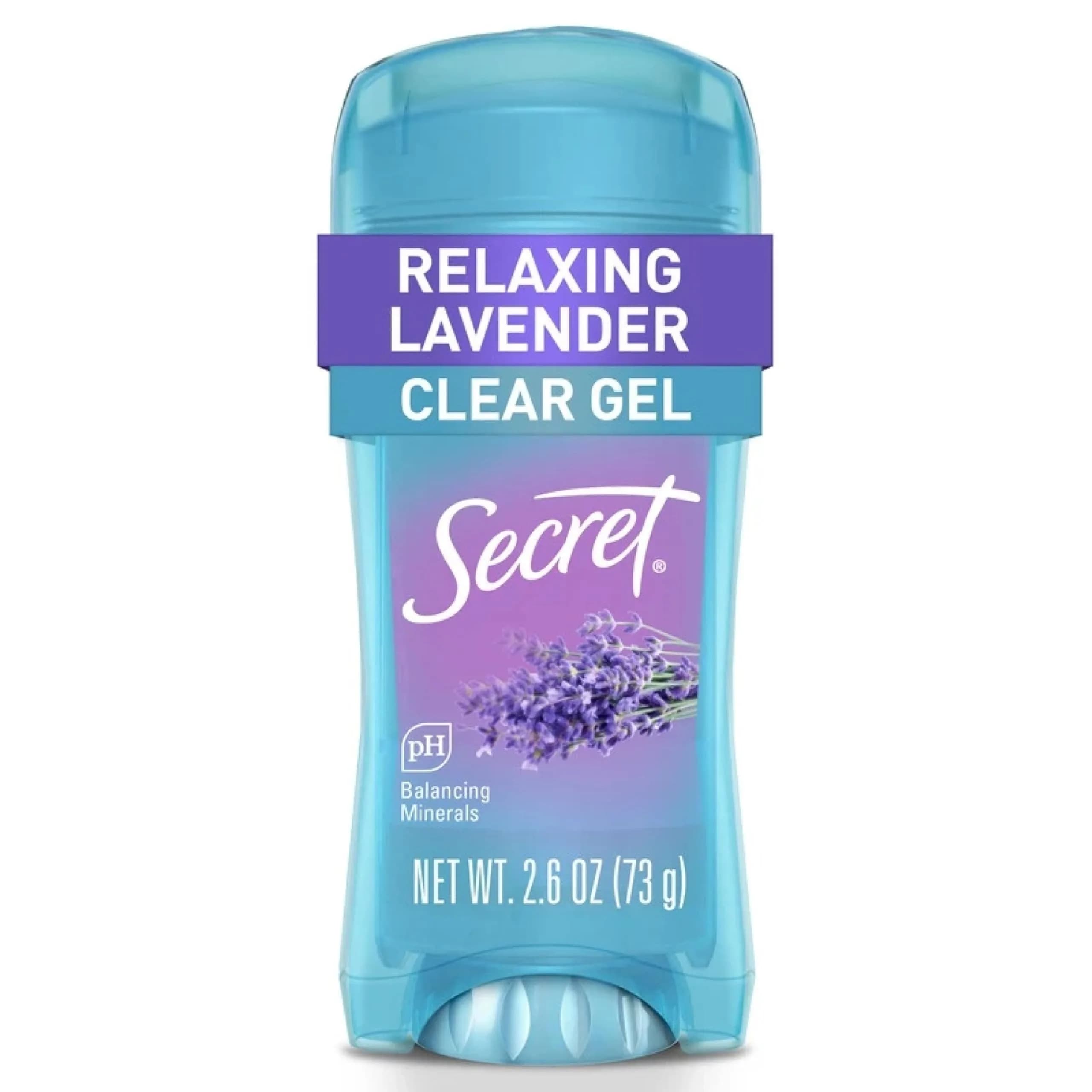 Secret Fresh Antiperspirant Deodorant for Women, 72hr Breathable Sweat & Odor Protection, Instant Freshness & Gentle, PH Balancing Minerals, Clear Gel, Lavender, 2.6 oz (Pack of 11)