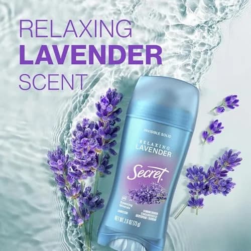 Secret Fresh Antiperspirant Deodorant for Women, 72hr Breathable Sweat & Odor Protection, Instant Freshness & Gentle, PH Balancing Minerals, Clear Gel, Lavender, 2.6 oz (Pack of 11) thumbnail 3