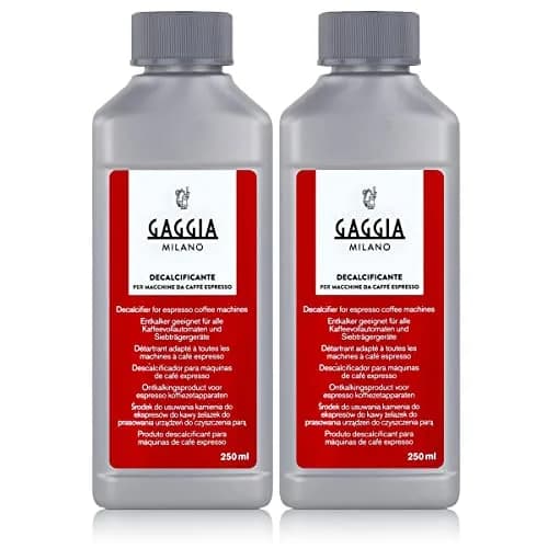 Gaggia Decalcifier Descaler Solution 500ml (2 x 250ml Bottles) | Cleans Espresso Machine Water Circuits thumbnail 1
