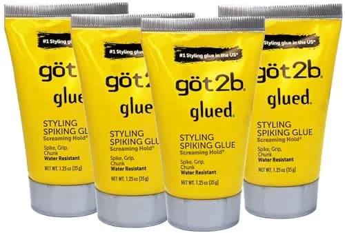Got2B Glued Styling Spiking Glue 1.25 oz (Pack of 4) | Ultra-Strong Hold for Spiky Styles thumbnail 1