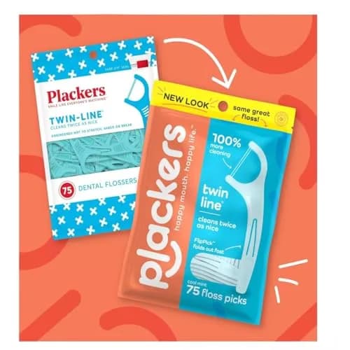 Plackers Twin-Line Dental Flossers Cool Mint 900 Count (30 x 30 Picks) | Whitening Floss Picks for Effective Cleaning thumbnail 3