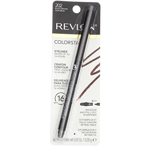 REVLON ColorStay Eyeliner Pencil Black Brown with Built-in Sharpener, 0.3g (0.01 Oz) | Waterproof & Smudgeproof - main product image