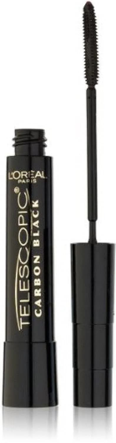 L'Oreal Paris Telescopic Mascara, Carbon Black 0.27 oz | Dramatic Length & Lash Separation