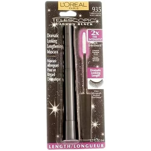 L'Oreal Paris Telescopic Mascara, Carbon Black 0.27 oz | Dramatic Length & Lash Separation thumbnail 7