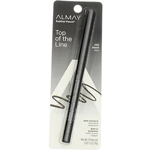 Almay Black Eyeliner Pencil 0.01 oz (6-Pack) | Hypoallergenic & Water-Resistant for Sensitive Eyes thumbnail 1