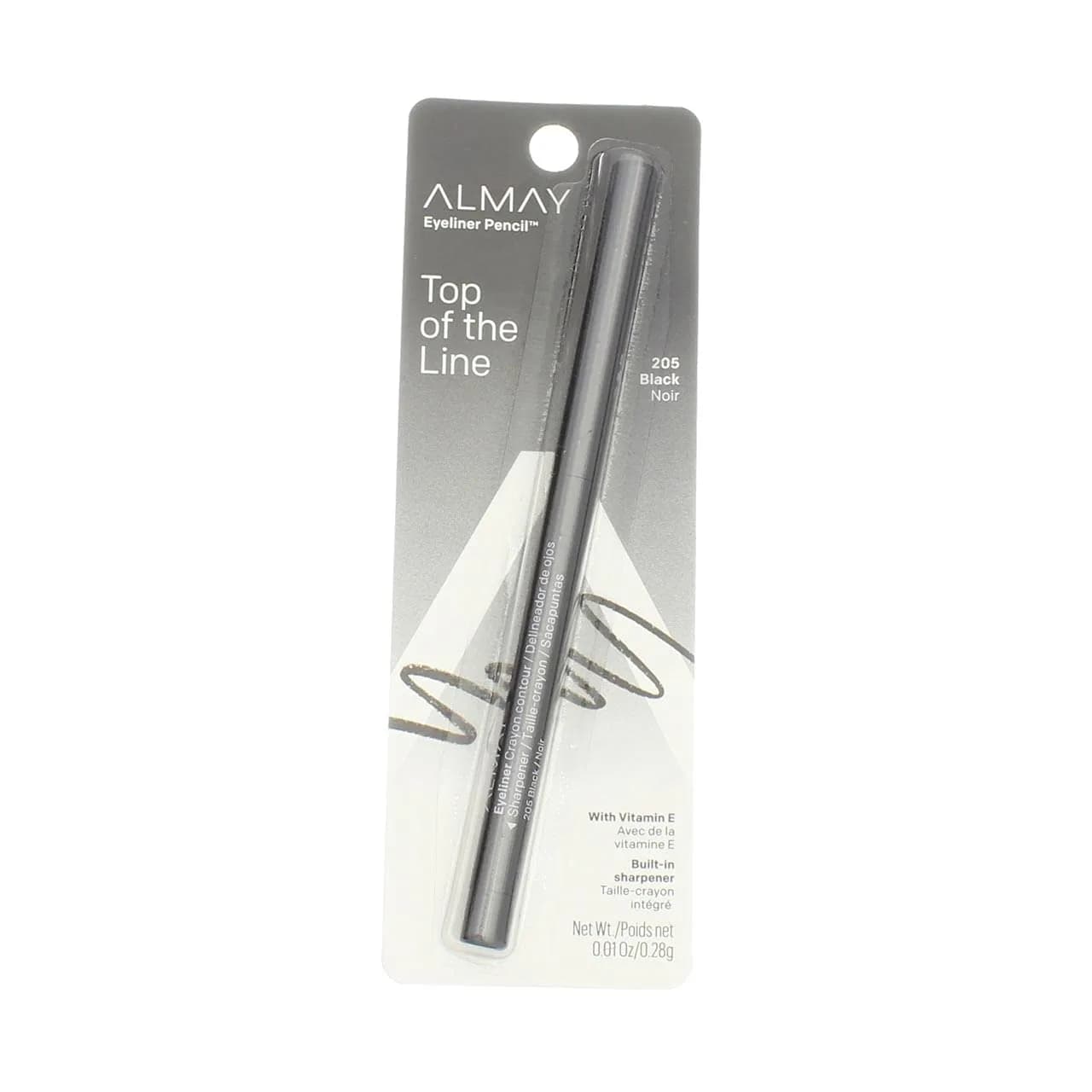 Almay Black Eyeliner Pencil 0.01 oz (6-Pack) | Hypoallergenic & Water-Resistant for Sensitive Eyes - view 2