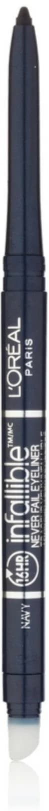 L'Oreal Paris Infallible Never Fail Eyeliner Pencil, Navy 0.008 oz (2.27g / 3-Pack) | Smudge-Proof & Water-Resistant — Navy 541