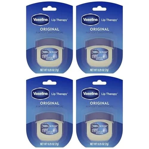 Vaseline Lip Therapy Aloe Vera Tin Lip Balm 0.6 oz (17 g) | Clinically Proven Healing for Dry Lips — 0.25 Ounce