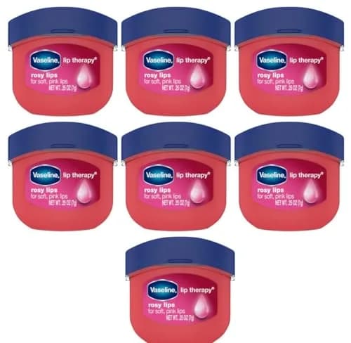 Vaseline Lip Therapy Rosy Lips 0.25 Ounce (Pack of 7) - Tinted Healing Balm thumbnail 1