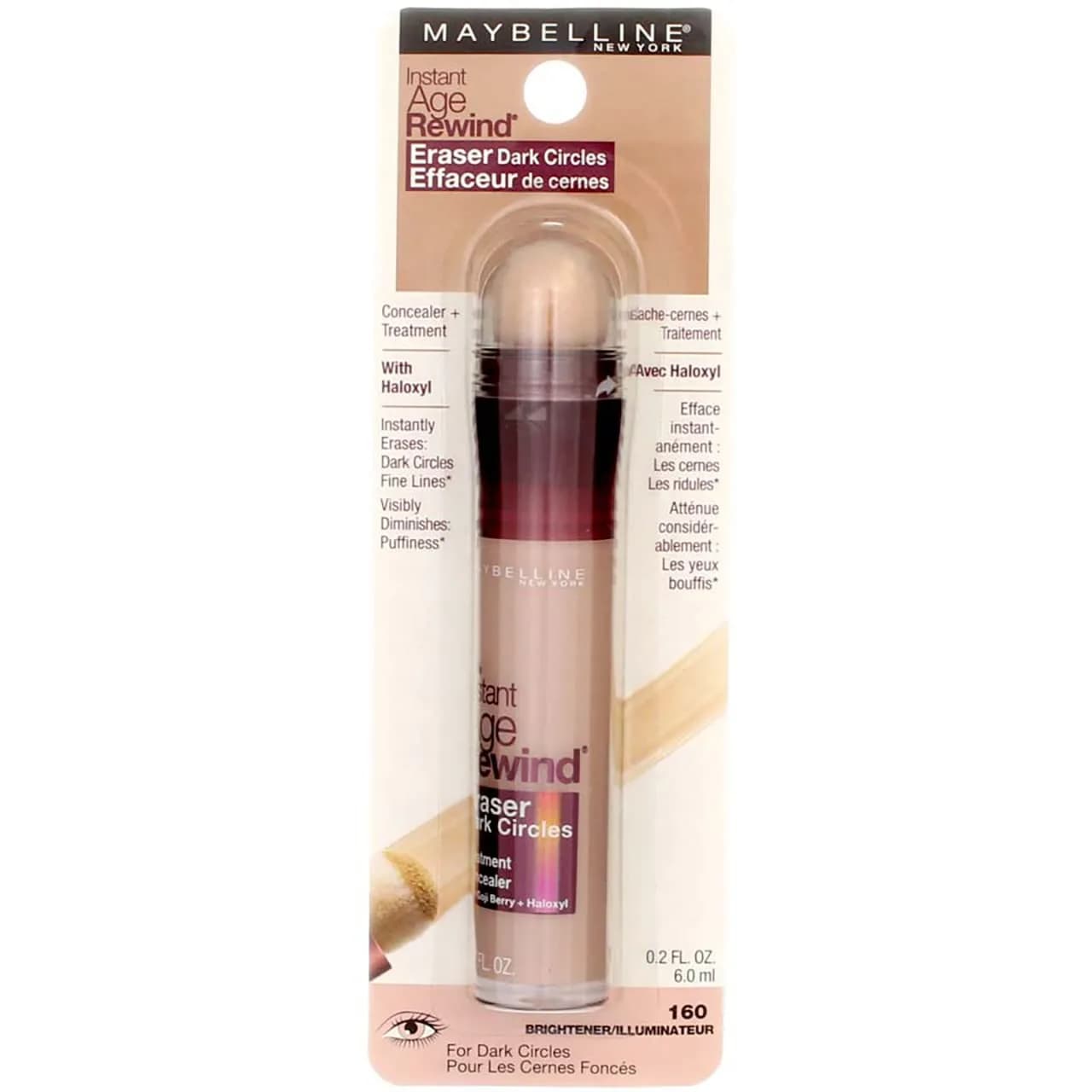 Maybelline Instant Age Rewind Eraser Concealer 0.20 Fl Oz (Pack of 4) - Brightener 160 - view 2