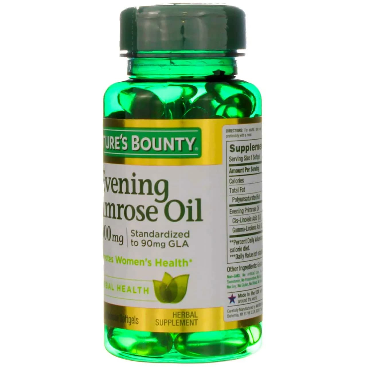 Nature's Bounty Primrose Oil 1000mg Herbal Supplement 60 Softgels (720 Count) | Promotes Women's Health - view 5