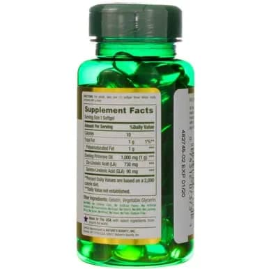 Nature's Bounty Primrose Oil 1000mg Herbal Supplement 60 Softgels (720 Count) | Promotes Women's Health thumbnail 6