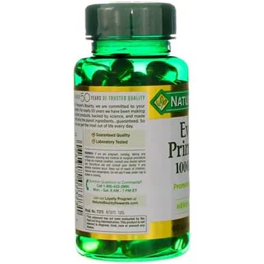 Nature's Bounty Primrose Oil 1000mg Herbal Supplement 60 Softgels (720 Count) | Promotes Women's Health - view 7