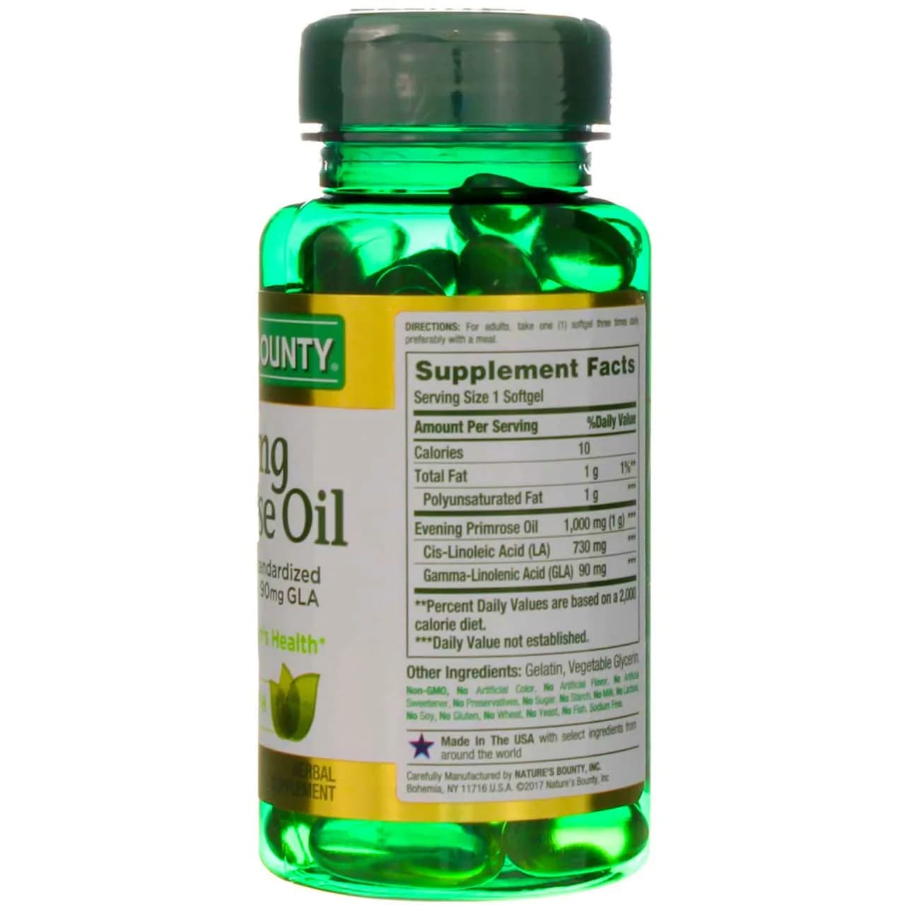 Nature's Bounty Primrose Oil 1000mg Herbal Supplement 60 Softgels (720 Count) | Promotes Women's Health - view 4