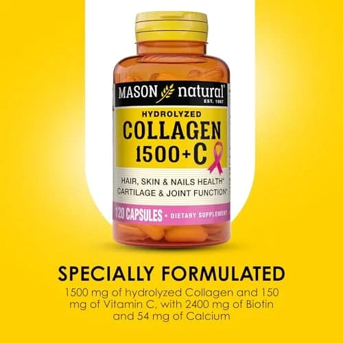 MASON NATURAL Collagen with Vitamin C & Biotin 1500mg | Supports Hair, Skin & Nails (70-120 chars) thumbnail 4
