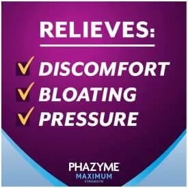 Phazyme Maximum Strength Gas and Bloating Relief 36 Fast GELS Pack of 3 | 250 mg Simethicone & 750 mg Calcium Carbonate | Fast-Acting Chewable Relief thumbnail 7