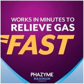 Phazyme Maximum Strength Gas and Bloating Relief 36 Fast GELS Pack of 3 | 250 mg Simethicone & 750 mg Calcium Carbonate | Fast-Acting Chewable Relief thumbnail 8