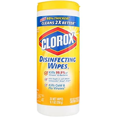 Clorox Disinfecting Wipes Lemon 35CT | Thick, 99.9% Germ Kill, Bleach-Free, Multi-Surface (enables 210 wipes, 2.27kg) thumbnail 1