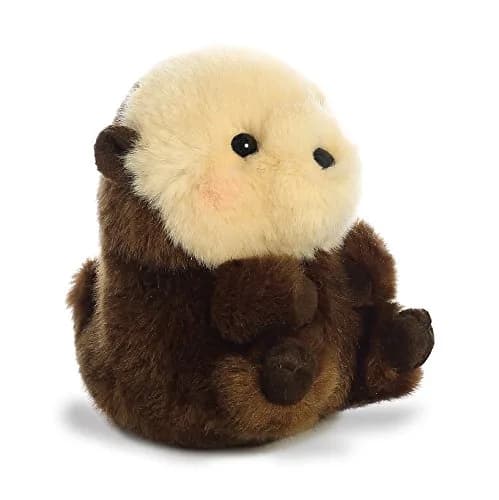 Aurora Smiles Sea Otter Rolly Pet Stuffed Animal 12.7cm (5 Inches) | ASTM-Tested Non-Toxic Toy thumbnail 3