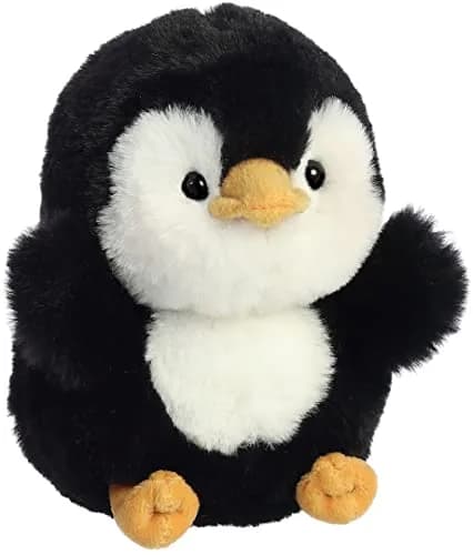 Aurora Peewee Penguin Rolly Pet Stuffed Animal 11 cm (4.5 x 4 x 5 inches) | Soft Polyester Toy for Kids thumbnail 2