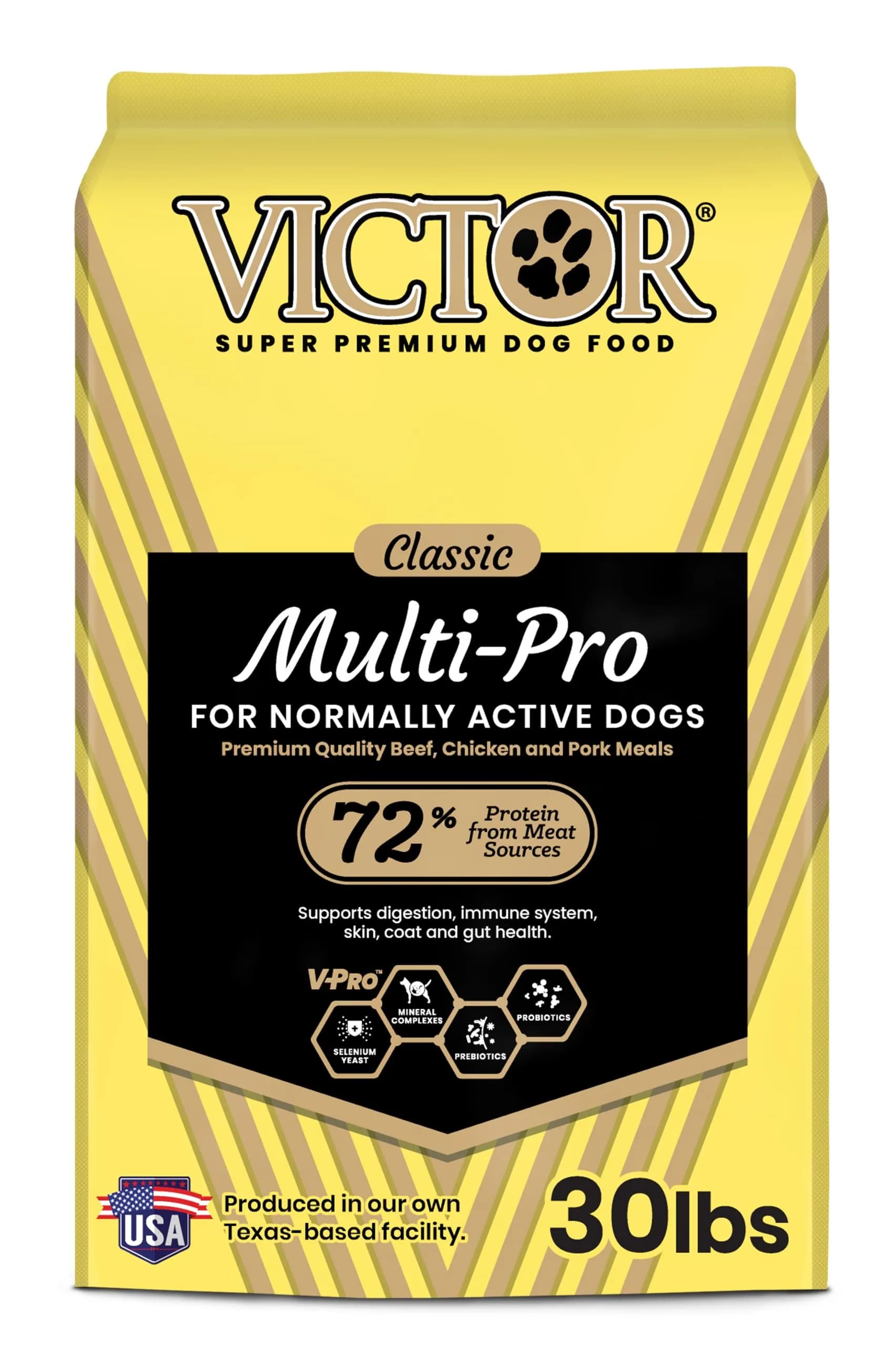 VICTOR Multi-Pro Gluten Free Dry Dog Food - Beef, Chicken & Pork, 30 lb | Multi-Protein, All Breeds & Life Stages