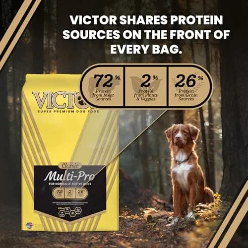 VICTOR Multi-Pro Gluten Free Dry Dog Food - Beef, Chicken & Pork, 30 lb | Multi-Protein, All Breeds & Life Stages thumbnail 4