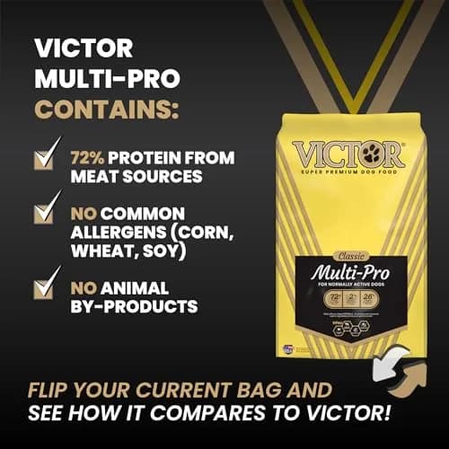 VICTOR Multi-Pro Gluten Free Dry Dog Food - Beef, Chicken & Pork, 30 lb | Multi-Protein, All Breeds & Life Stages thumbnail 6