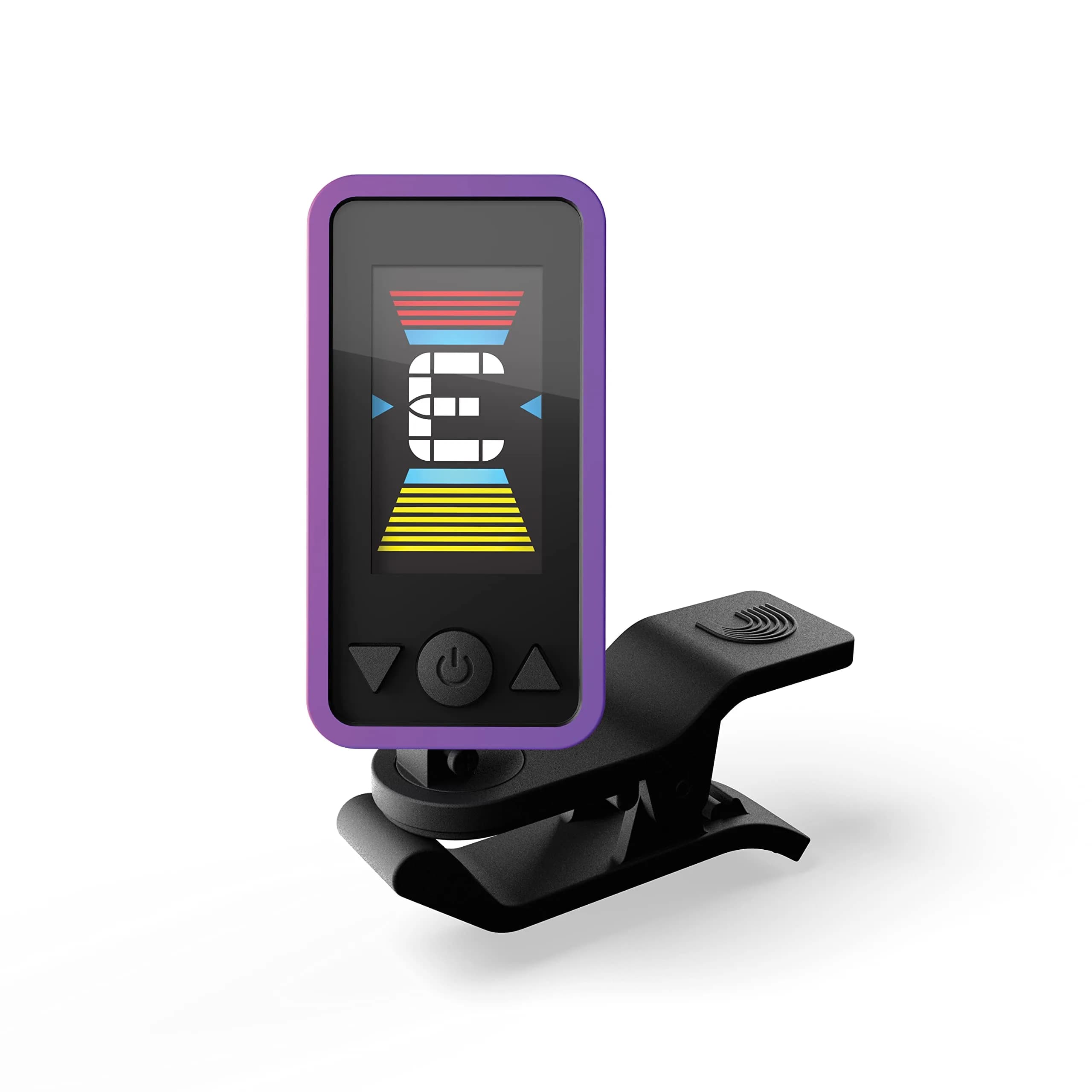 D'Addario Eclipse Clip-On Guitar Tuner, Purple | Accurate Chromatic Tuning for Guitar, Bass, Ukulele