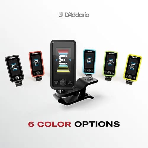 D'Addario Eclipse Headstock Clip-On Guitar Tuner, Black | Accurate Chromatic Tuning for Guitars, Basses, Ukuleles thumbnail 3