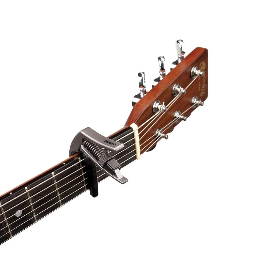 D'Addario NS Artist Guitar Capo Silver | Buzz-Free Performance for Acoustic & Electric Guitars - view 3