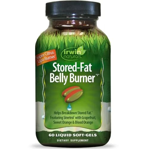 Irwin Naturals Stored-Fat Belly Burner Fat Metabolism | 60 Liquid Soft-Gels for Targeted Belly & Hip Fat | BioPerine Enhanced thumbnail 1