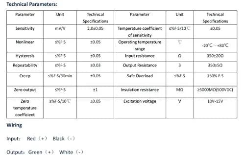 CALT DYLY106 Micro Size 5kg S Beam Load Cell Tension & Compression Sensor | Alloy Steel, Waterproof, Easy Install thumbnail 5
