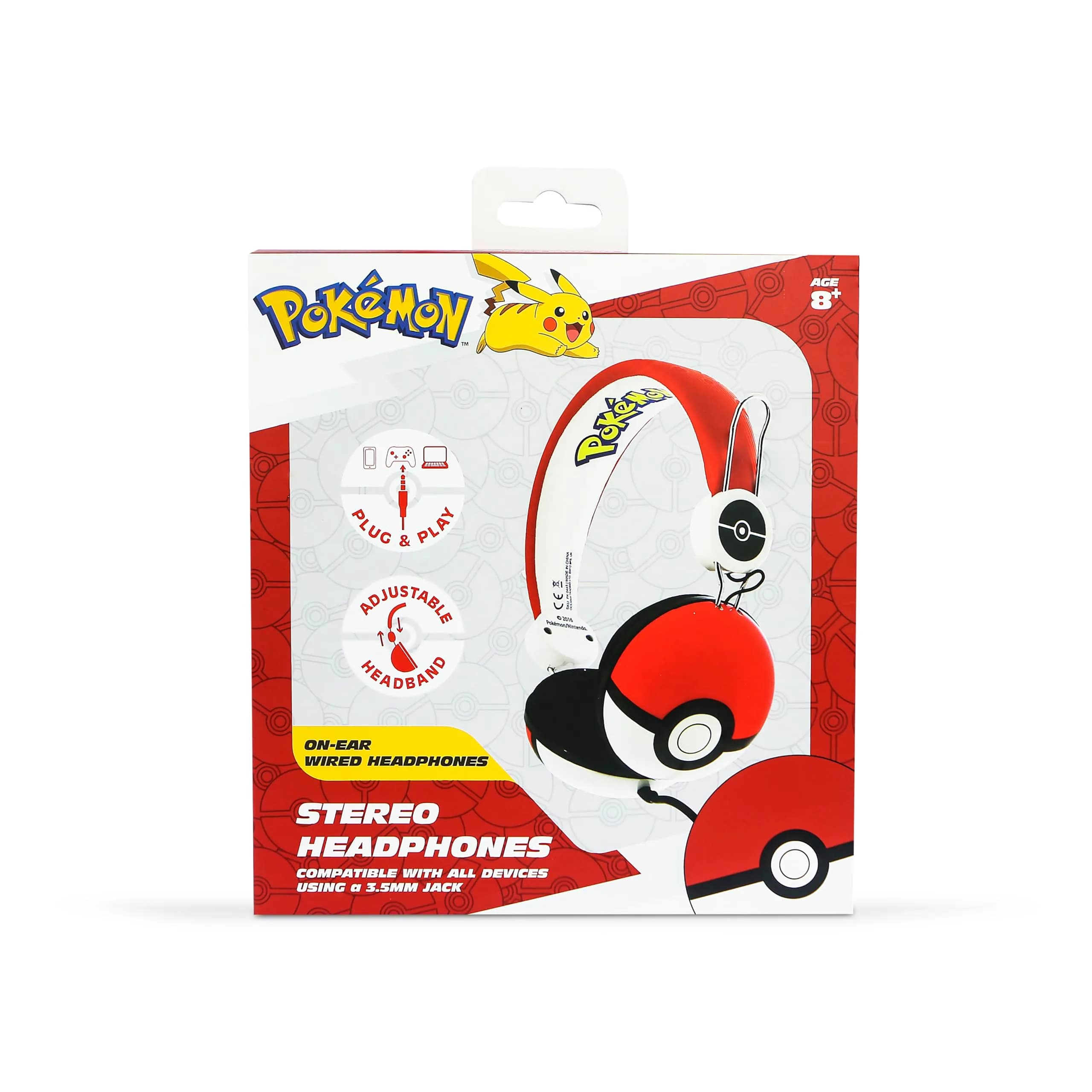 OTL Technologies Pokemon Poke Ball On-Ear Wired Headphones | 20 KHz Frequency Response - view 4