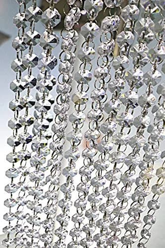 KinHom Crystal Acrylic Gems Bead Garland Strands 4.88 m (16 ft) | Elegant Decor for Parties & Home thumbnail 2