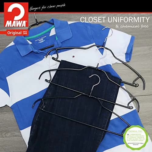 MAWA Clothes Hanger Silhouette Series 2 Pack | Space-Saving Non-Slip German Quality thumbnail 5