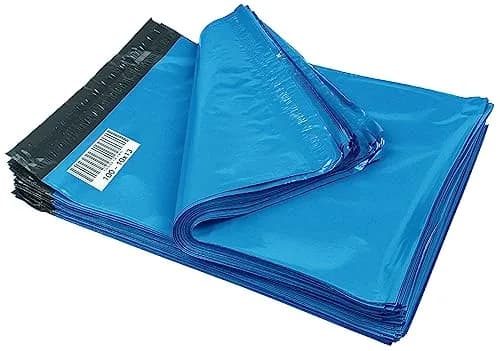 iMBAPrice Poly Mailers Shipping Envelopes Bags, 10 x 13 - inches, 100 Bags (Blue) | Self-Seal, Weather & Puncture Resistant thumbnail 1