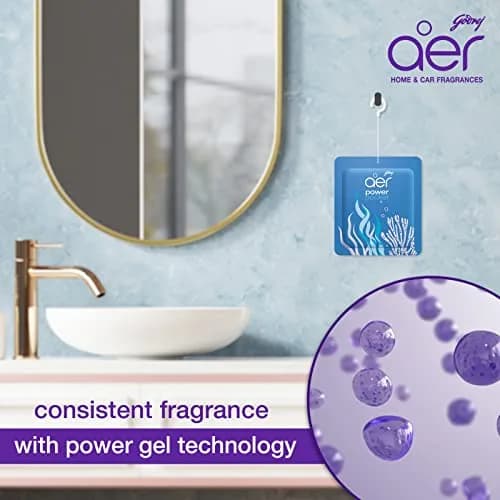 Godrej aer Pocket Bathroom Fragrance Berry Gel 30g (1.05 oz) Pack | Odour Neutralizer for 30 Days thumbnail 4