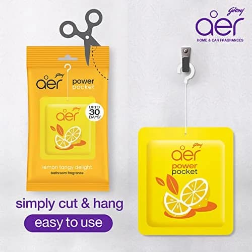 Godrej aer Pocket Bathroom Fragrance Berry Gel 30g (1.05 oz) Pack | Odour Neutralizer for 30 Days thumbnail 5