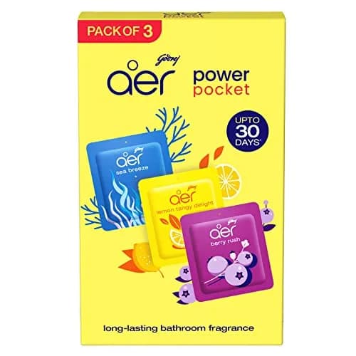 Godrej aer Pocket Bathroom Fragrance Berry Gel 30g (1.05 oz) Pack | Odour Neutralizer for 30 Days thumbnail 6