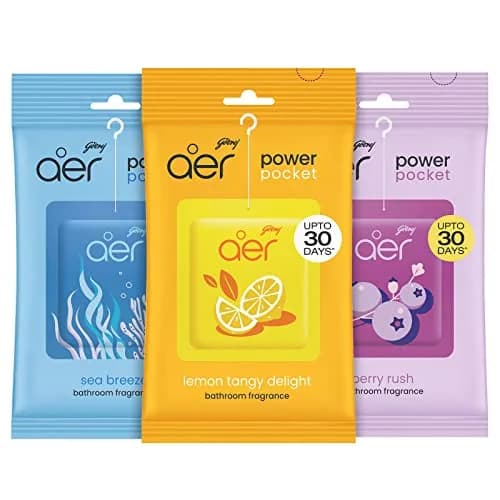Godrej aer Pocket Bathroom Fragrance Berry Gel 30g (1.05 oz) Pack | Odour Neutralizer for 30 Days thumbnail 2