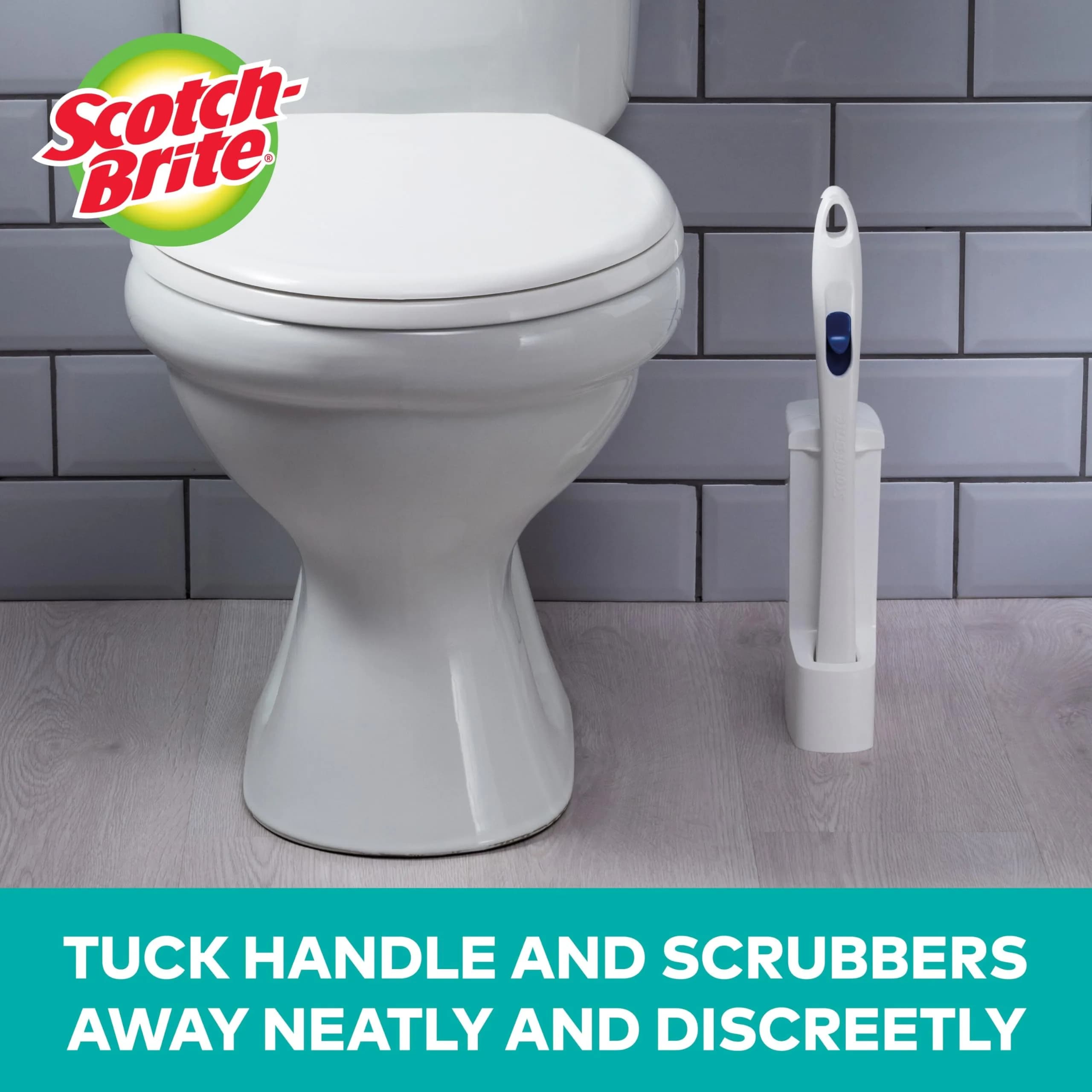 Scotch-Brite Disposable Toilet Scrubber Starter Kit with 5 Refills | Built-in Bleach-Free Cleaner - view 6