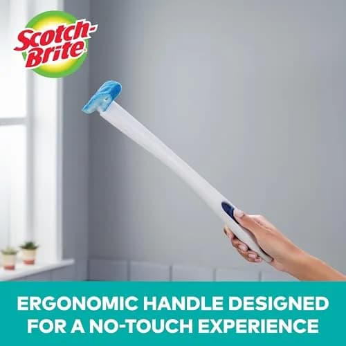Scotch-Brite Disposable Toilet Scrubber Starter Kit with 5 Refills | Built-in Bleach-Free Cleaner thumbnail 2