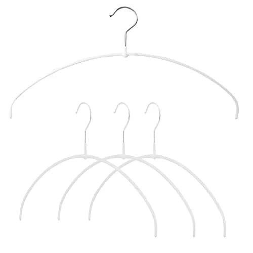 MAWA Clothes Hanger Euro Ultra-Thin Non-Slip Space Saving White | Supports 8 lbs, Maximize Closet Space thumbnail 1